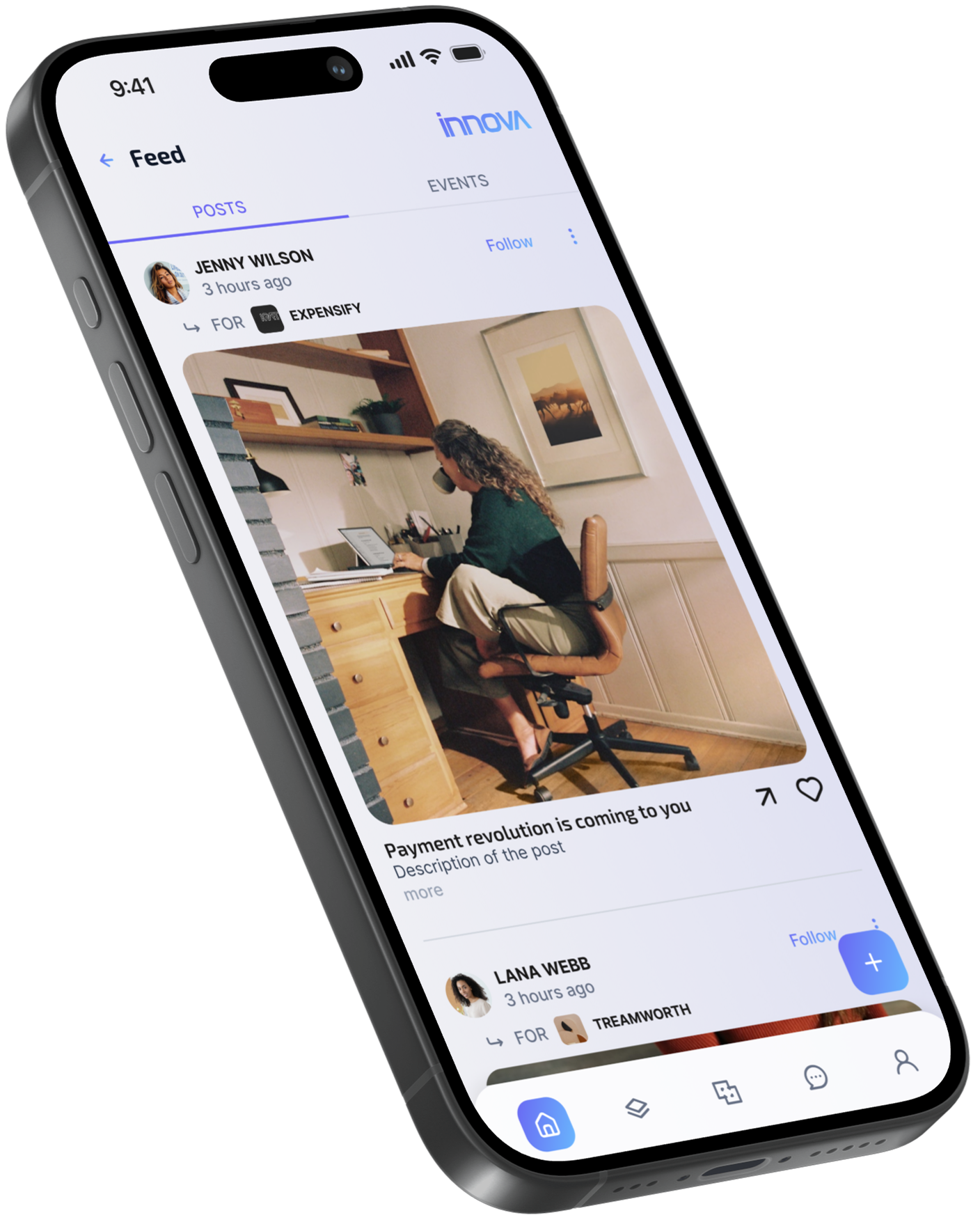 Innova app — feed
